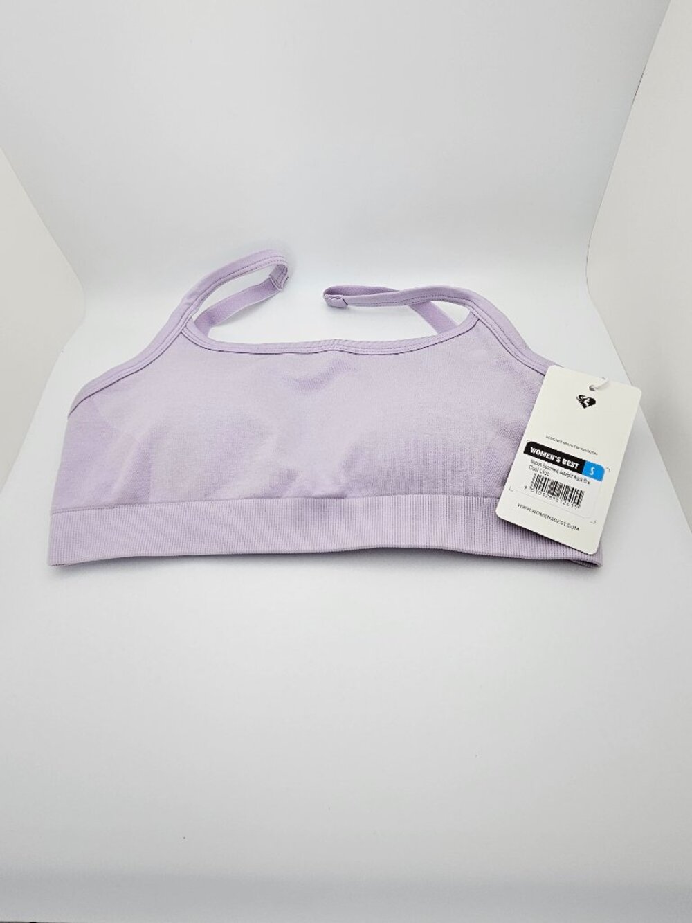 Women's Best Motion Seamless Straight Neck Bra Small Lilac